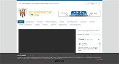 Desktop Screenshot of clubdeportivoizarra.es